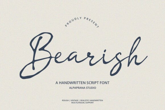 Bearish Font: A Chic Script for Creative Crafters