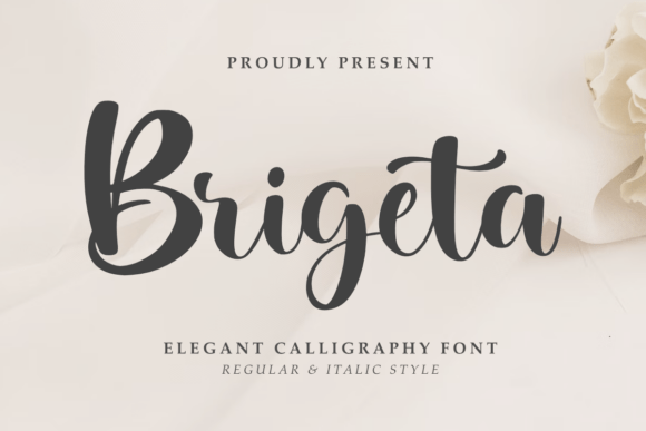 Brigeta: A Script Font for Editorial Elegance