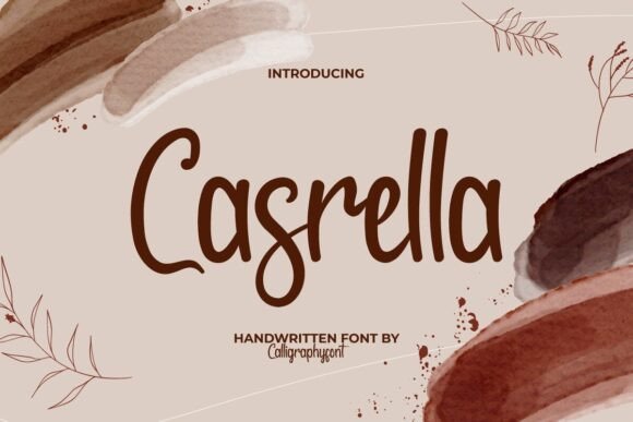 Casrella: A Handwritten Font for Editorial Elegance