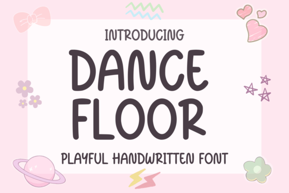 Dance Floor Font for Creative Crafters