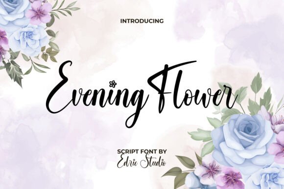 Evening Flower Font: A Script for Crafting Magic