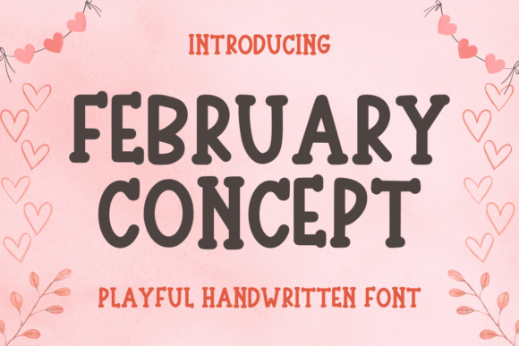 February Concept: A Playful Script Font for Editorial Design