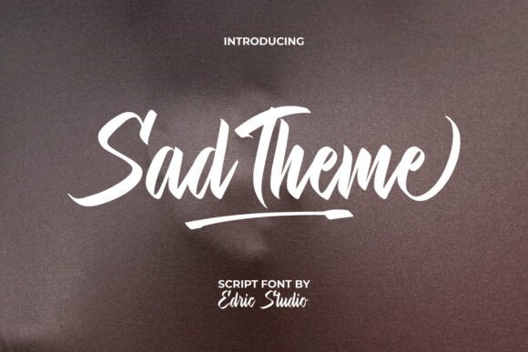 Font Choice That Speaks Volumes: Sad Theme in Action
