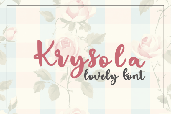 Krysola: A Handwritten Font for Digital Design