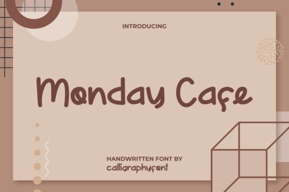Monday Cafe: A Script Font for Dynamic Digital Campaigns