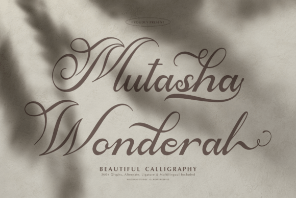 Mutasha Wonderal: A Timeless Script Font for Digital Design