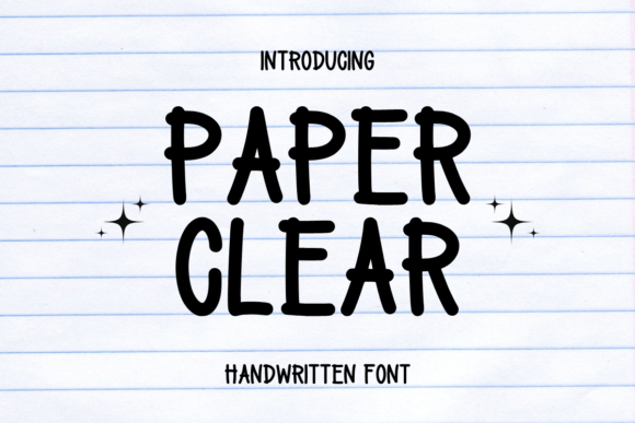 Paper Clear: A Playful Script Font for Editorial Design