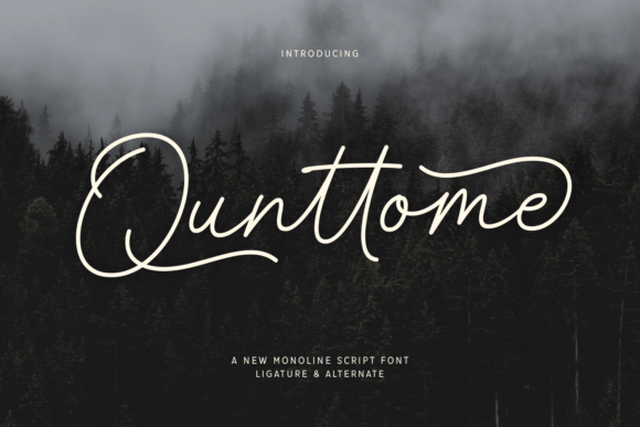 Qunttome: A Script Font with Grace and Flow