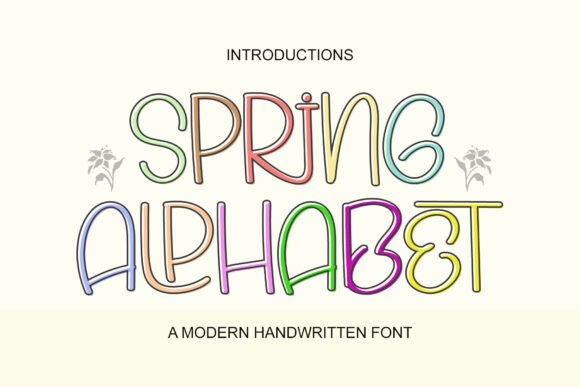 Spring Alphabet: A Script Font for Editorial Elegance