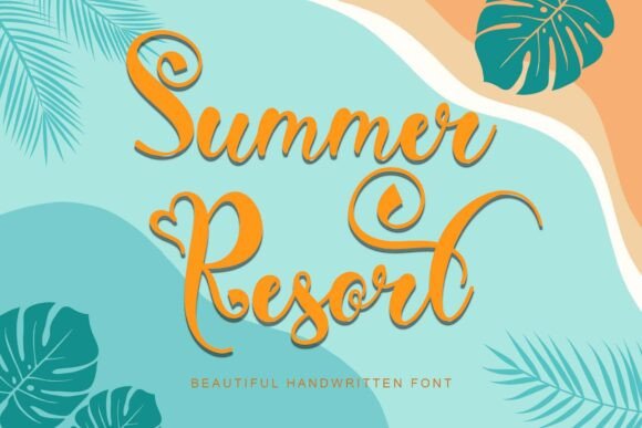 Summer Resort: A Script Font for Dynamic Digital Campaigns