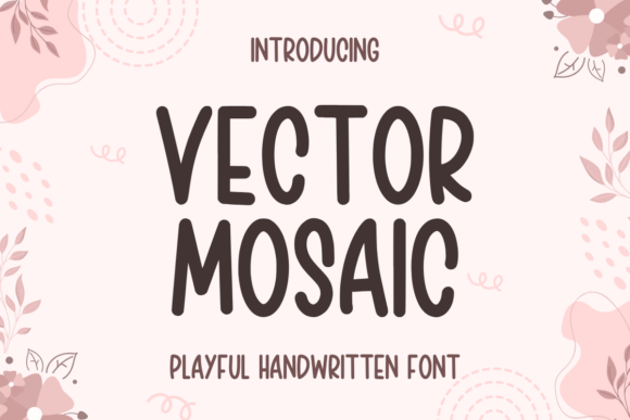 Vector Mosaic: A Whimsical Font for Creative Crafters