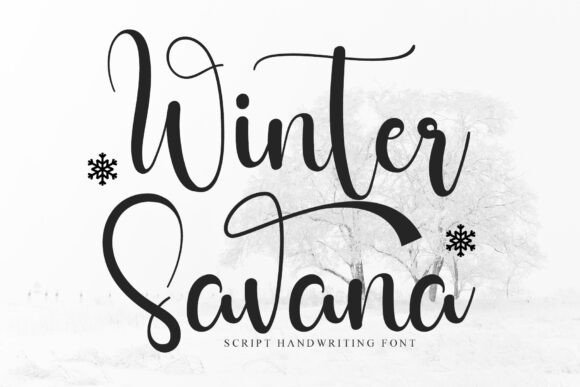 Winter Savana: A Script Font That Elevates Web Design